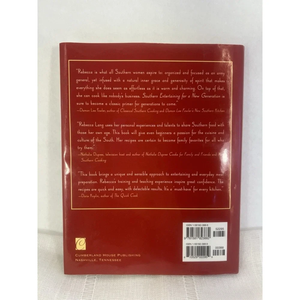 Rebecca Lang Signed‎ Southern Entertaining 2004 First Edition HC Cookbook